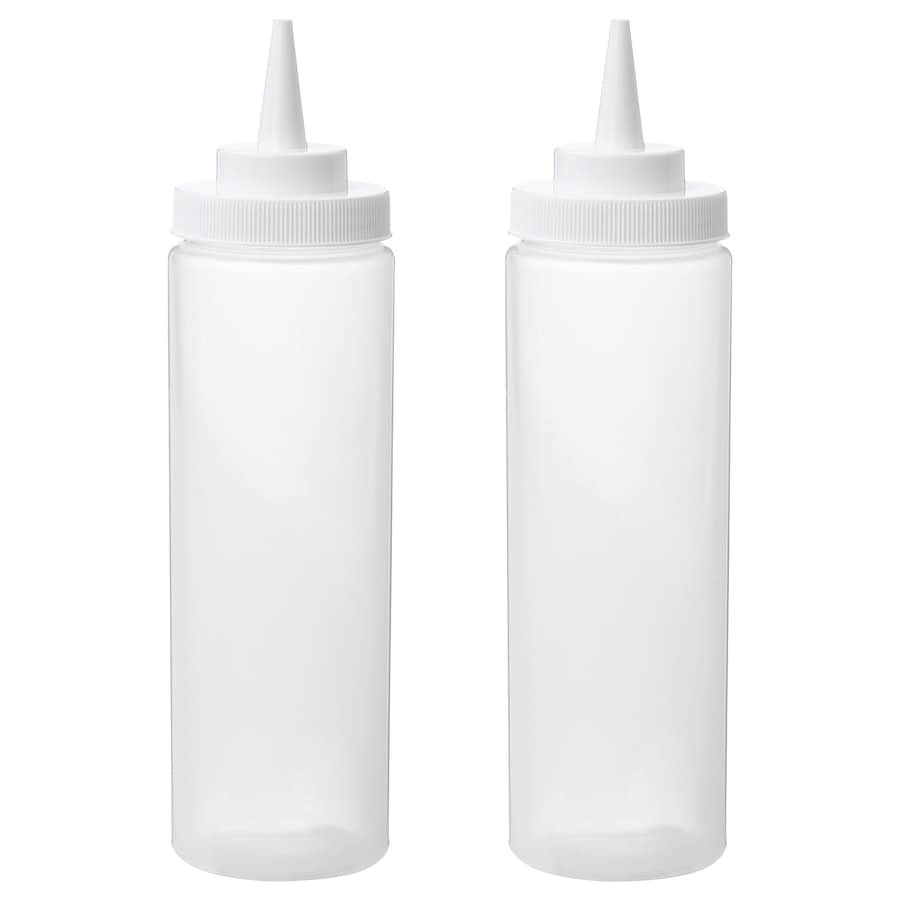 Squeeze bottle, plastic/transparent, 330 ml X 2 pack