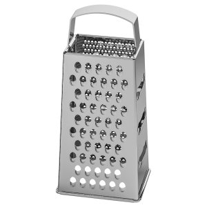 Grater, stainless steel