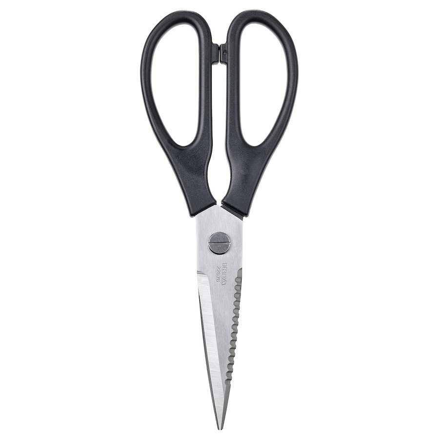 Kitchen scissors, stainless steel/black