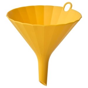 Funnel, bright yellow, 11.5 cm
