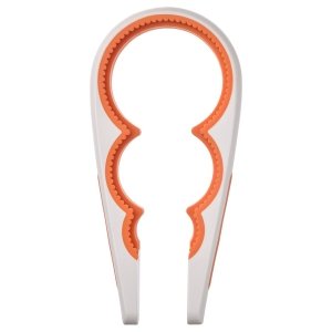 Jar opener, off-white/bright orange, 21 cm