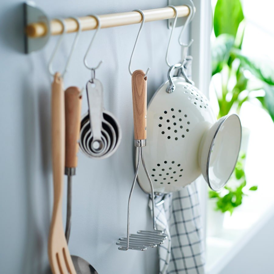 Potato masher, stainless steel/beech, 30 cm - Image 3