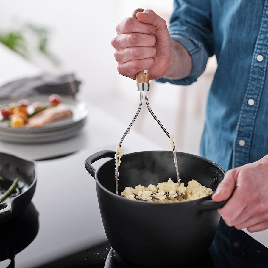 Potato masher, stainless steel/beech, 30 cm - Image 2